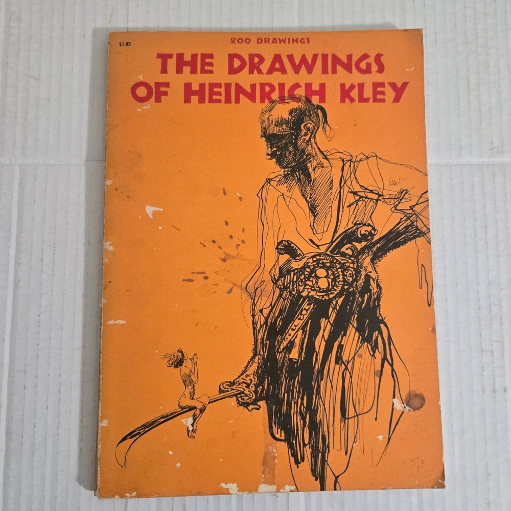 Drawings of Heinrich Kley Book 1961 Dover‎ Art Illustration Sketches Made in USA